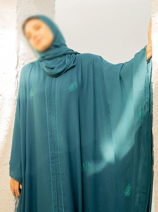 Hessa Farasha Abaya - Emerald