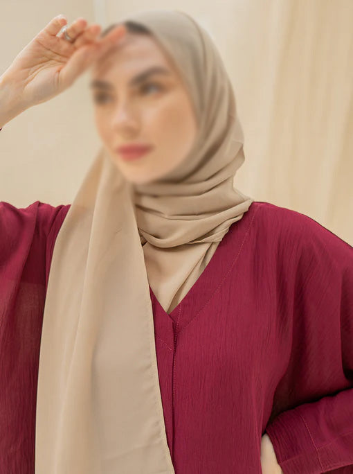 Ibtisam Farasha Abaya- Maroon