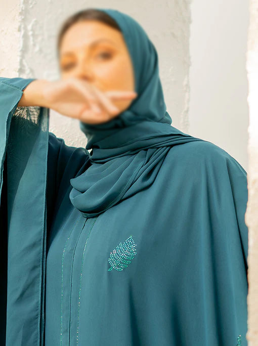 Hessa Farasha Abaya - Emerald