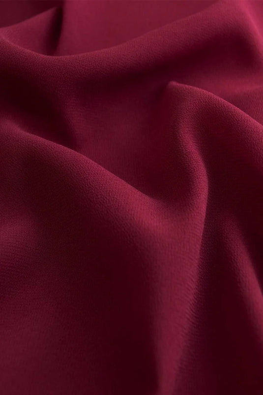 Luxury Marsala Chiffon Hijab