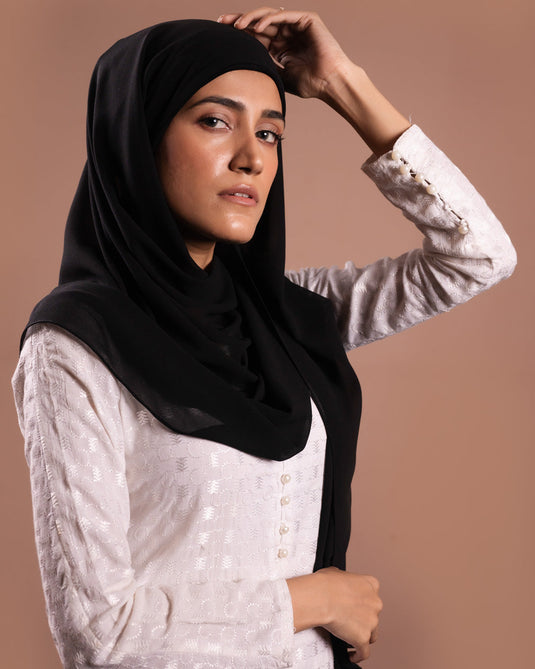 Instant Chiffon Hijab with Built-in Cap