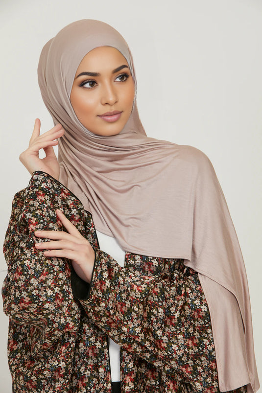 New Desert Taupe Jersey Hijab