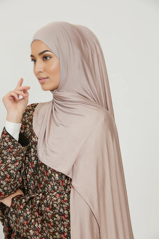 New Desert Taupe Jersey Hijab