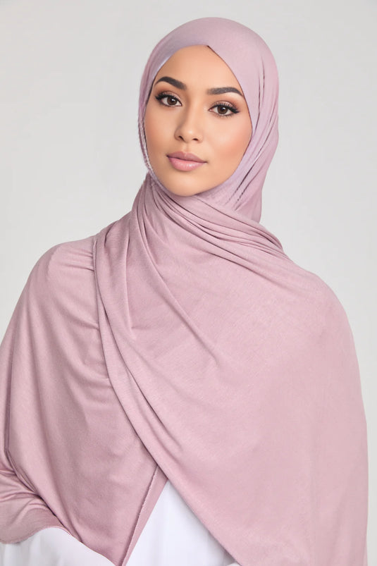 New Dreamy Mauve Jersey Hijab