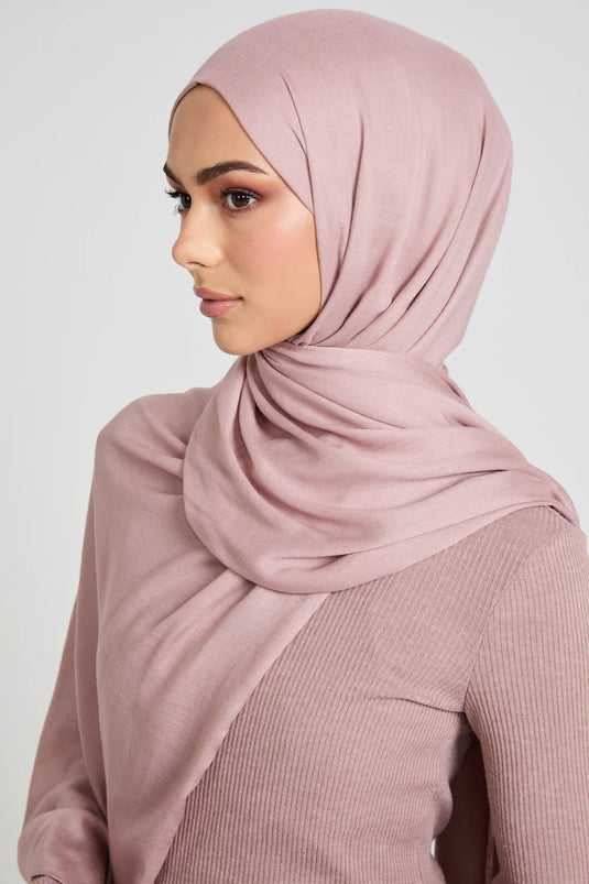 New Modal Hijab -Rose pink