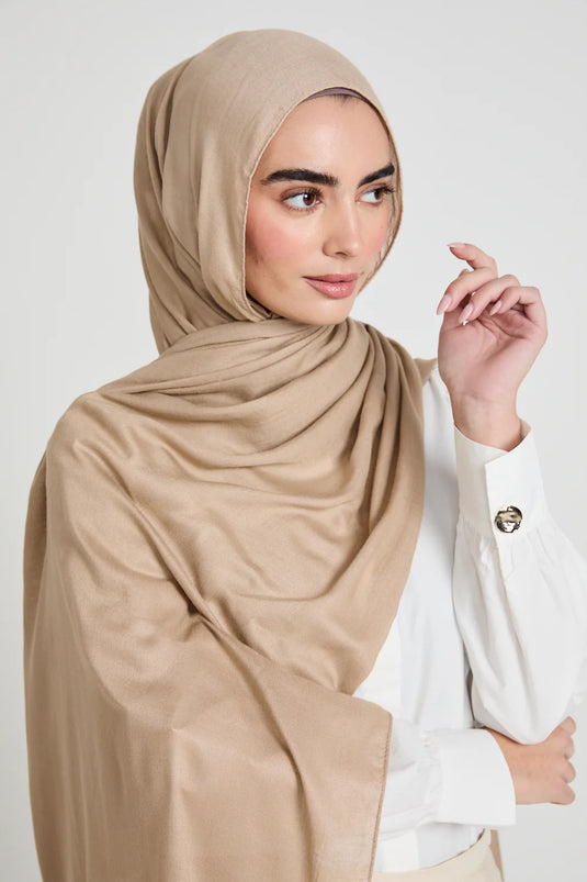 New Modal Hijab - Beige