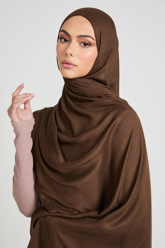 New Modal Hijab - Brown