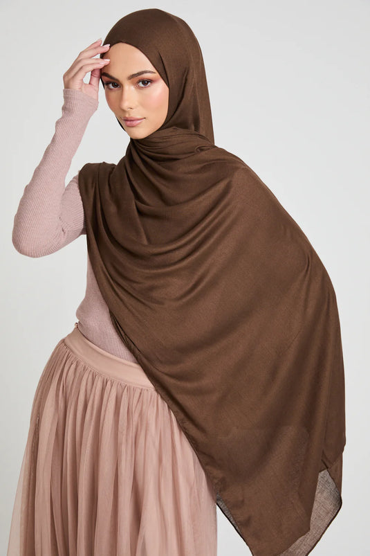 New Modal Hijab - Brown