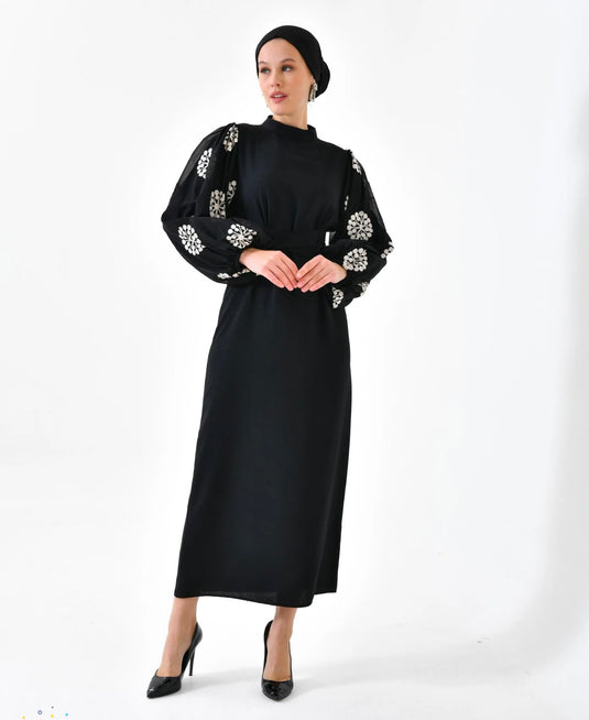 Bella Black Abaya