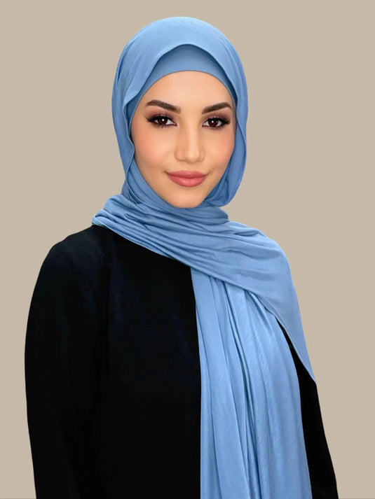 New light blue Jersey hijab