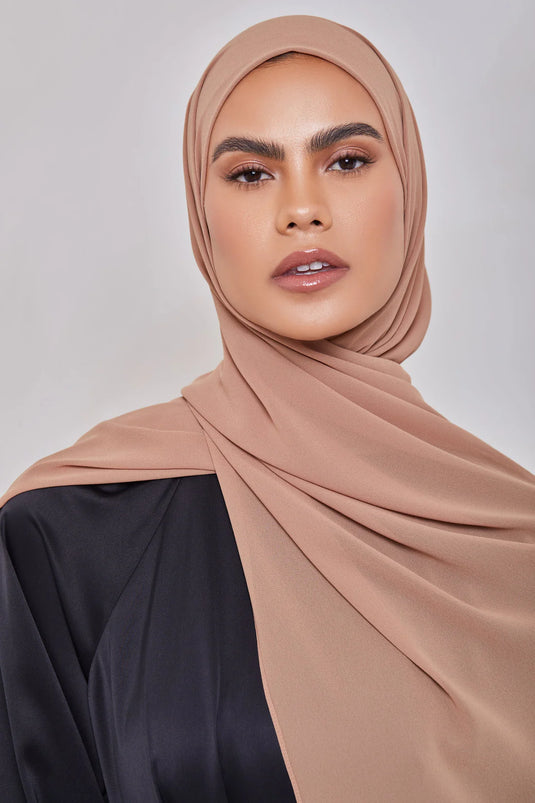Luxury Chiffon Hijab - Maple