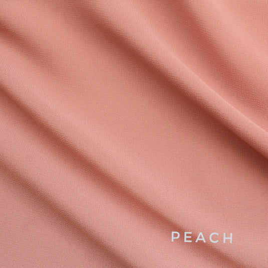 Luxury Chiffon Hijab - Peach