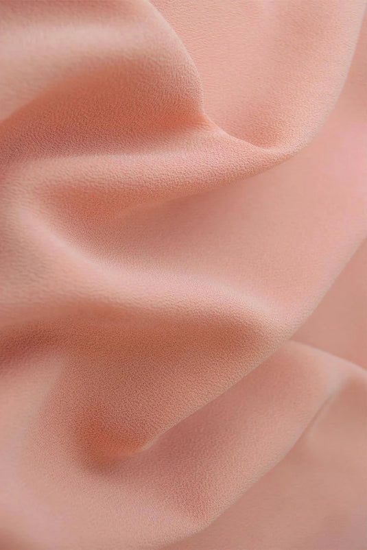 Luxury Chiffon Hijab - Peach