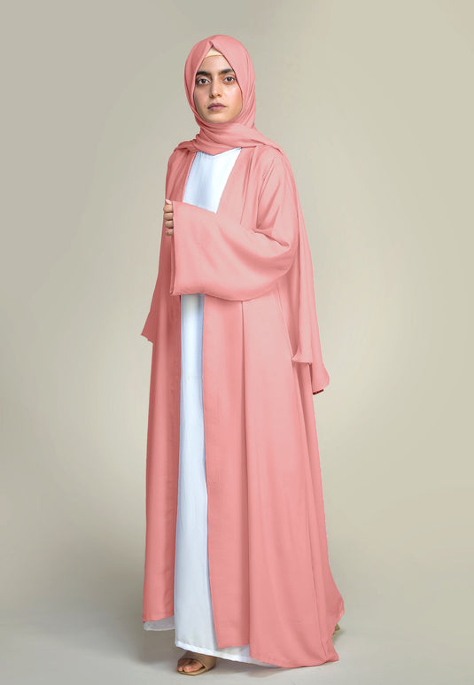 Kimono Abaya - Peachy Pink