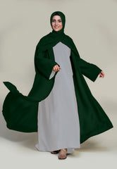 Kimono Abaya - Dark Green