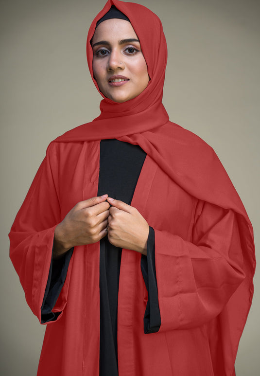 Kimono Abaya - Salmon Pink