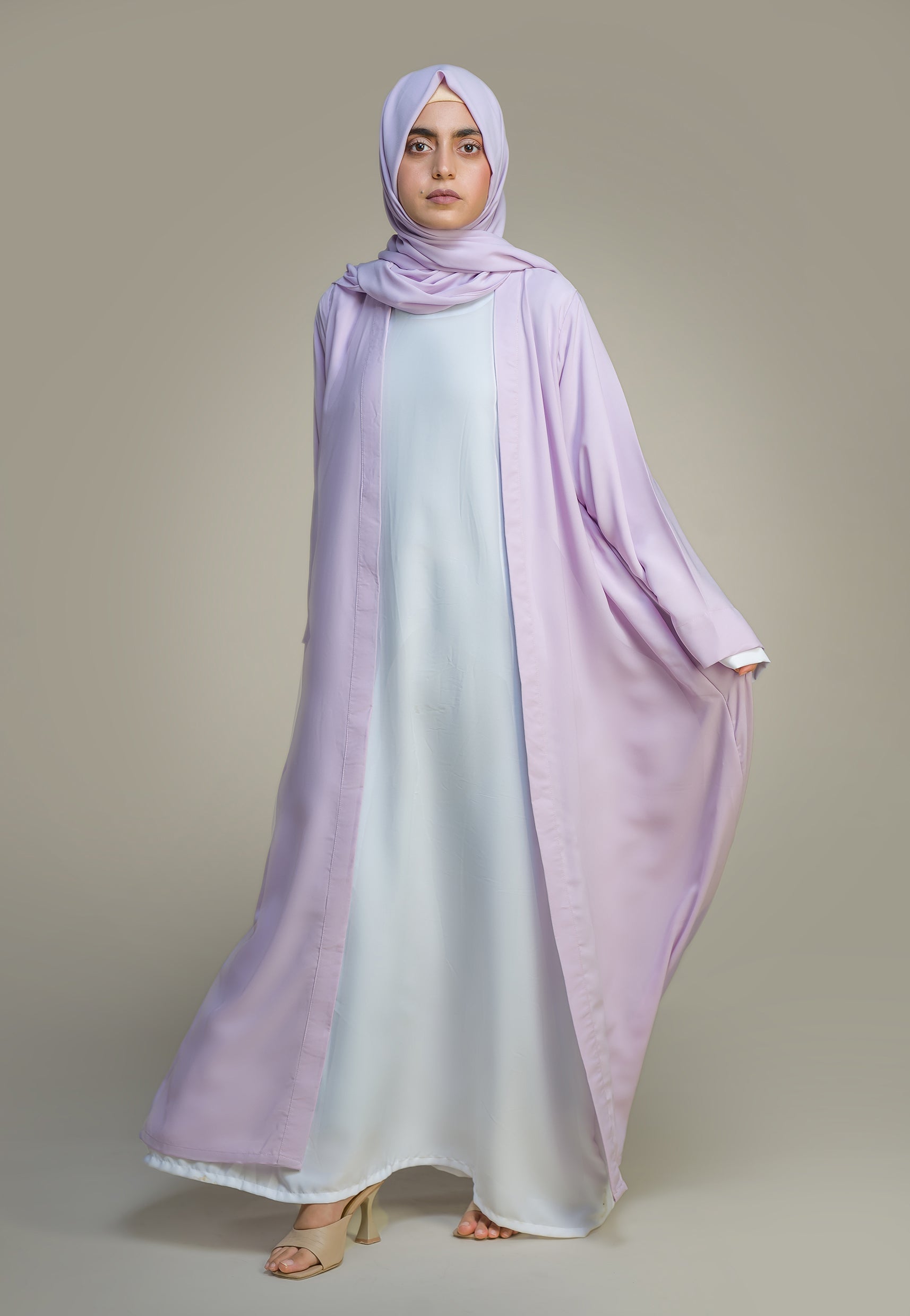 Kimono Abaya - Lilac