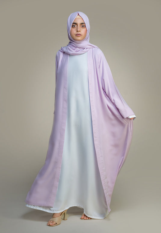 Kimono Abaya - Lilac