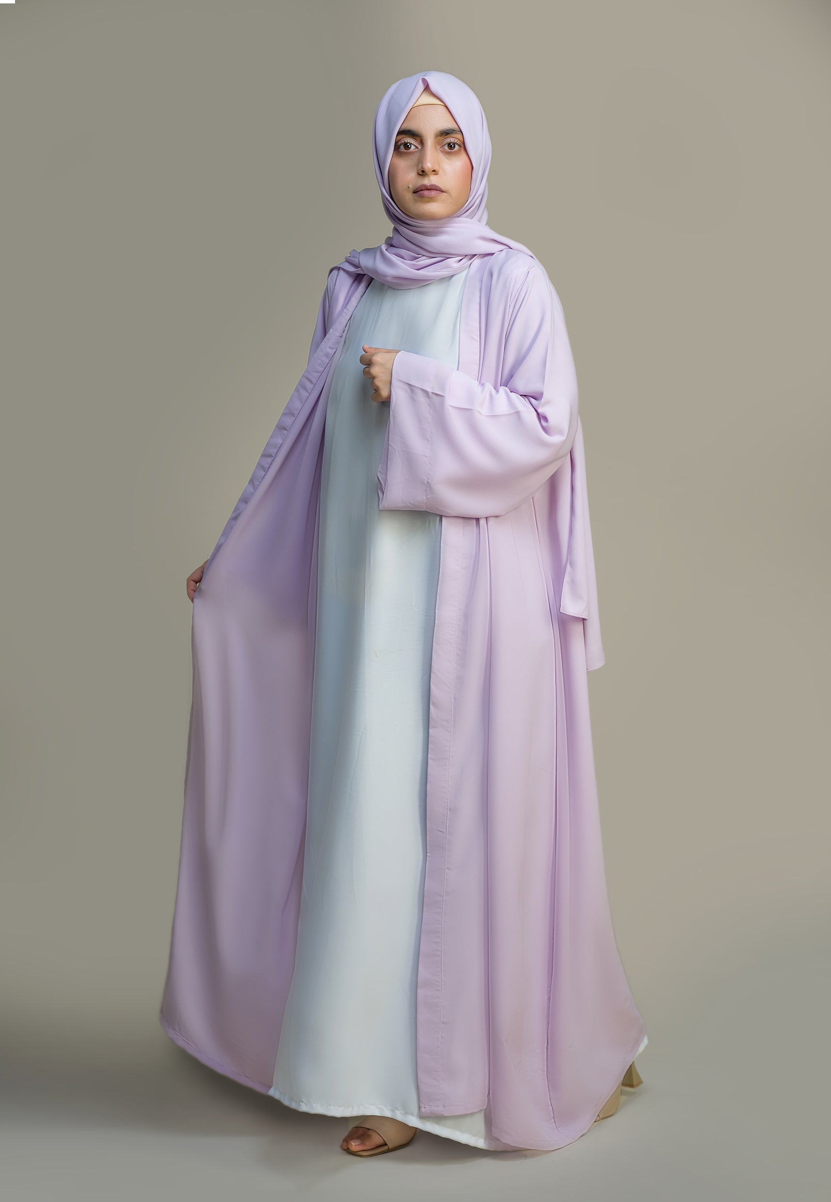 Lilac Kimono Abaya