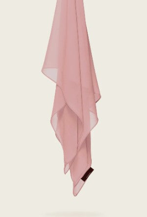 Luxury Dusty Rose Chiffon Hijab