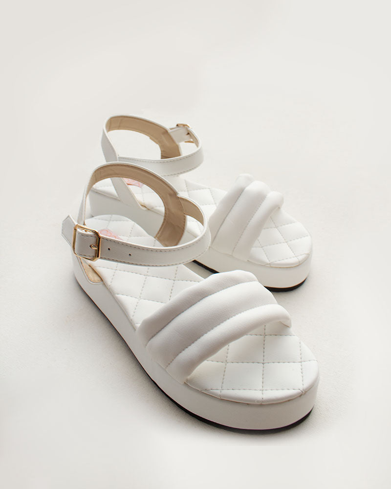 White Sandals Wedges